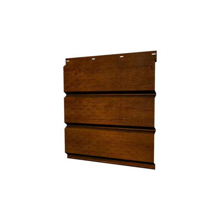 Софит металлический полная перфорация 0,4 Print Premium Golden Wood