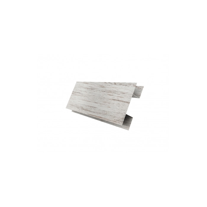 Металлический сайдинг Grand Line ЭкоБрус 0.45 мм Print Elite с пленкой Snow Wood