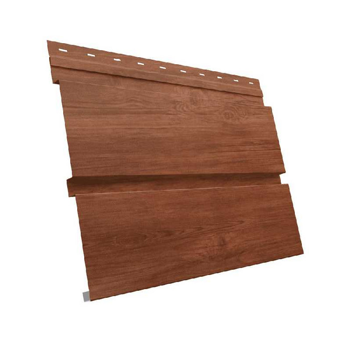 Металлический сайдинг Grand Line Квадро брус 0.45 мм Print Elite с пленкой Rowan