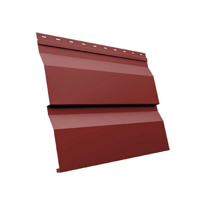 Металлический сайдинг Grand Line Корабельная Доска XL 0.5 мм Satin RAL 3011 коричнево-красный