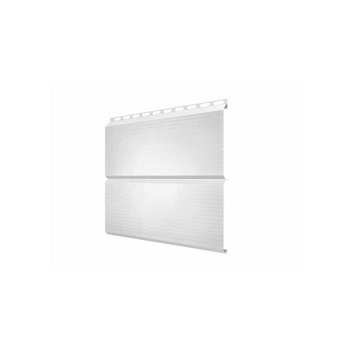 Металлический сайдинг Grand Line ЭкоБрус 0.5 мм Gofr Satin RAL 9003 сигнальный белый
