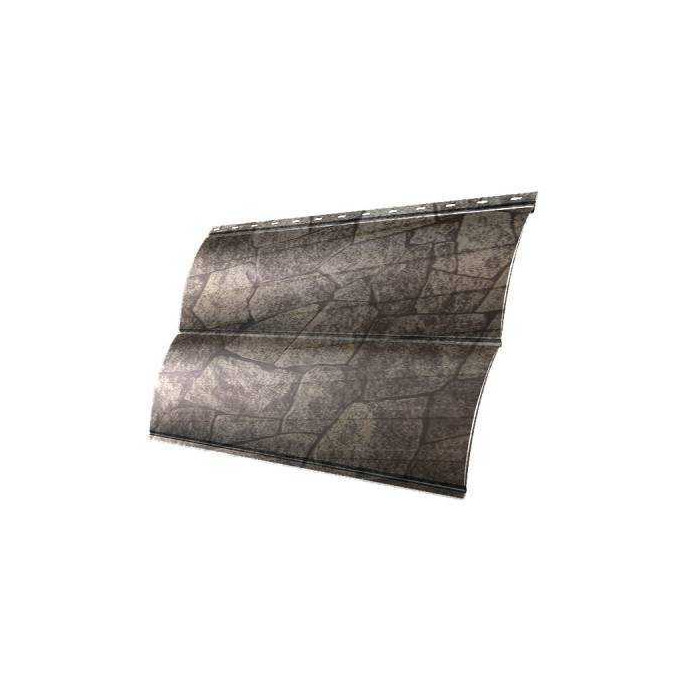 Металлический сайдинг Grand Line Блок-хаус 0.45 мм Print Elite King Stone
