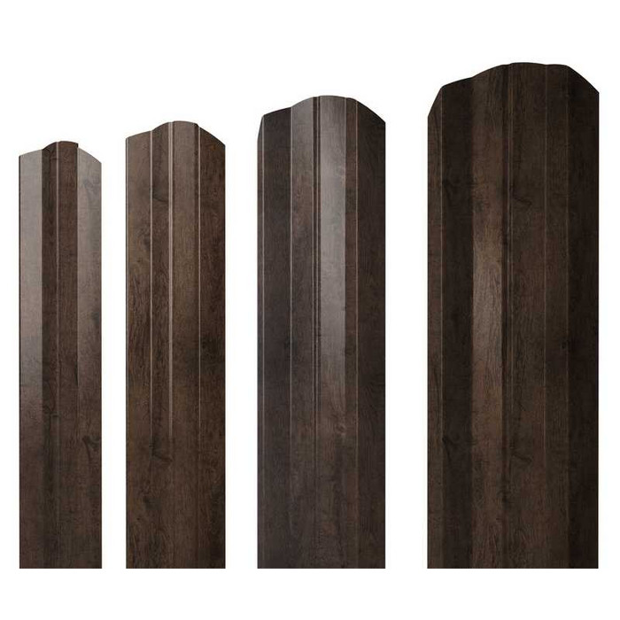 Штакетник М-образный А фигурный Grand Line 0,45 Print Premium Antique Wood Antique Wood