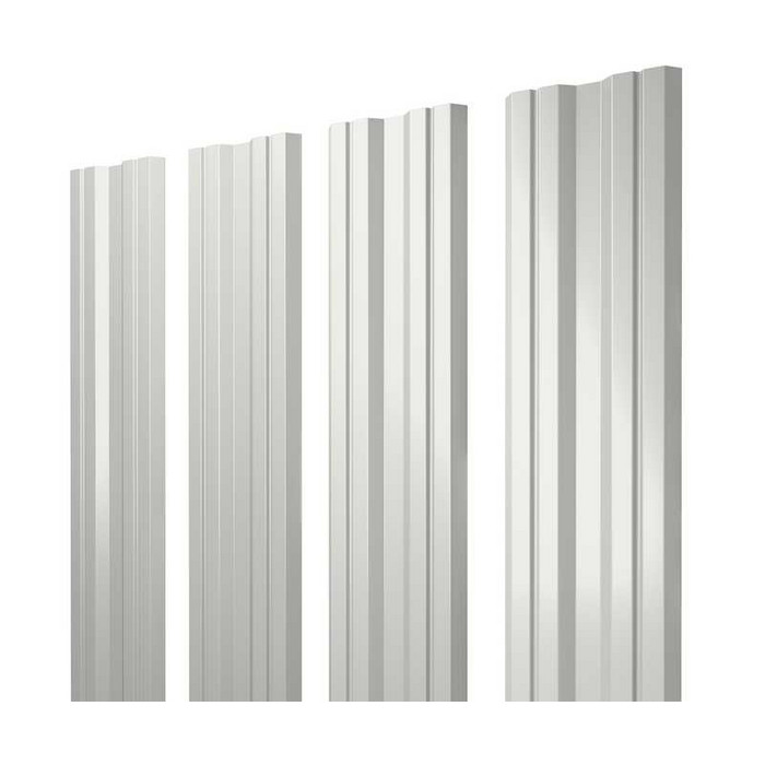 Штакетник Twin Grand Line 0,45 Drap RAL9003 Сигнальный Белый