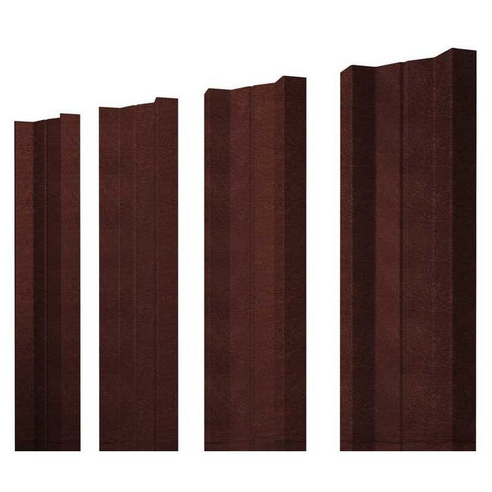 Металлический штакетник М-образный 0,5 Print Grand Line 0,5 Print Elite Cherry Wood Cherry Wood